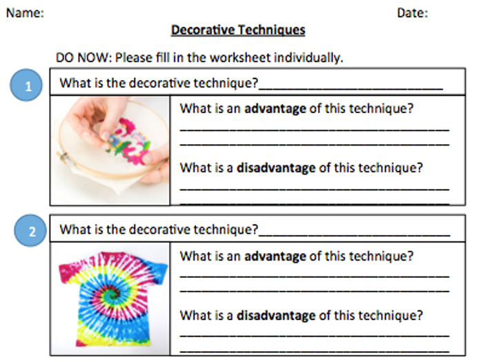 different decorative techniques