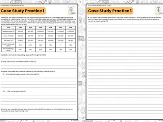 EDUQAS / WJEC GCSE Business Case Study Pack with Model answers