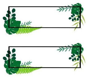 Botanical Themed Labels - Small