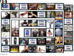 Crime Law Enforcement and Courts Animated Board Game