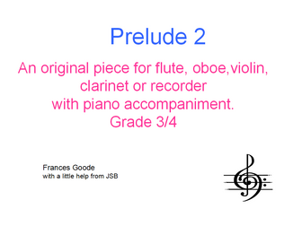 Prelude 2 - A performance piece for solo instrument and piano