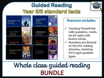 Year 5/6 Guided Reading Novel Bundle
