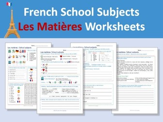 French School Subjects - Les Matières