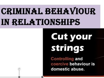 Criminal Behaviour in Relationships