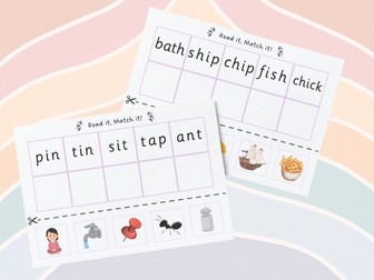 Phonics - Read it, Match it (CVC)