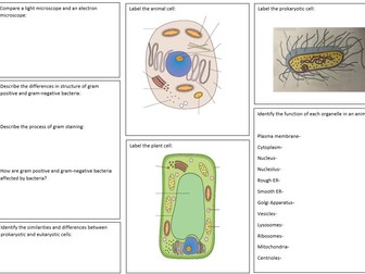 AAQ Applied Science Unit 1 Biology Topic A Revision Grid