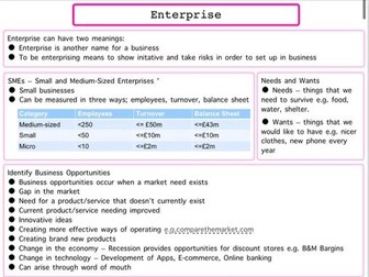 Wjec Business Unit 1- Business Functions