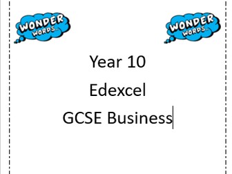 Edexcel GCSE Theme 1 Key Terms Booklet