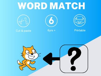 Scratch Basic Word Match Worksheet (Cut & Stick)