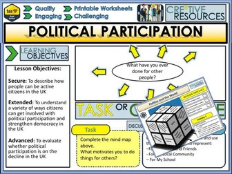 Political Participation + Active Citizenship