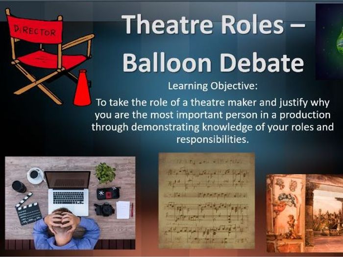 Theatre Roles Balloon Debate - AQA GCSE DRAMA | Teaching Resources