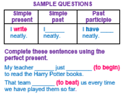Present Perfect Tense 中文 Aquarhead