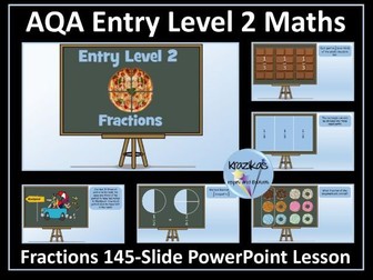AQA Entry Level 2 Maths - Fractions - PowerPoint Lesson