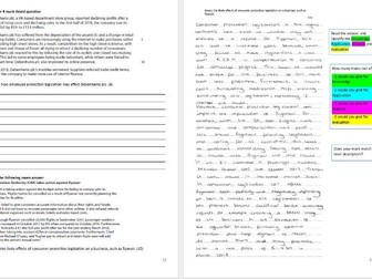2.5 External Influences booklet Edexcel A Level Business Studies