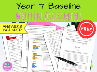COMPUTING Year 7 Baseline Assessment (paper based test)