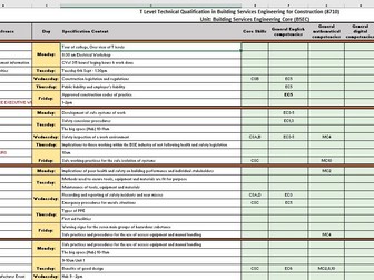 Scheme of  Work - T Level - Construction - BSE - Year 1