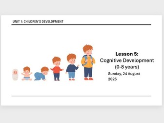 AAQ Early Childhood Development Unit 1 - Cognitive Development 0-8 years C1