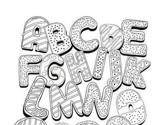 Musical Alphabet Colouring Activity