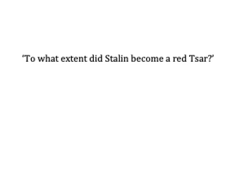 AQA Tsarist and Communist Russia