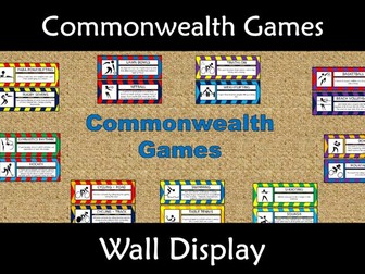 Commonwealth Games 2022 Birmingham Wall Display Anchor Poster