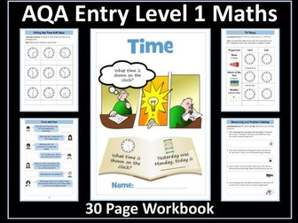 Time Workbook -  AQA Entry Level 1 Maths