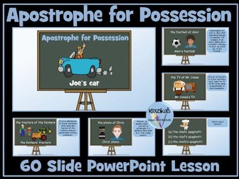 Apostrophe for Possession PowerPoint Lesson