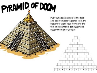 Pyramid of Doom Addition Challenge