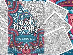 Adult Coloring Book | Art Therapy Volume 2 | 20 coloring pages