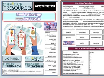 Food Technology Student  Booklet