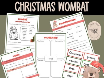 Christmas Wombat | Aussie Christmas | Literacy Book Companion