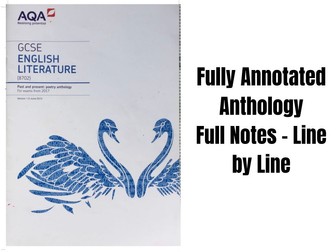 AQA Poetry Anthology - Fully Annotated - Love and Relationships