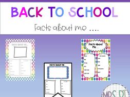 Back to School - Facts about me