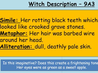 Witch Description - Macbeth inspired