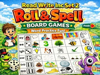 Phonics: Roll and spell it RWI set 2 sounds game
