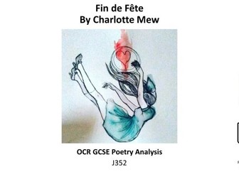 GCSE Poetry: Fin de Fête by Charlotte Mew