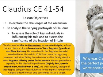 OCR A Level - The reign of Claudius - Complete learning section