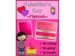 Valentine's Day DOUBLE-SIDED Flipbook!