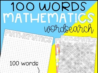 Mathematics (Maths) Word Search