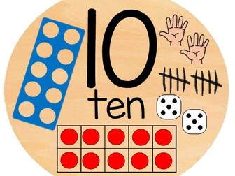 Numbers 1-10 with pictorial representations