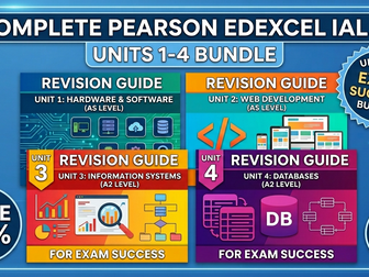 Complete Pearson Edexcel IAL IT (Units 1-4): The Ultimate Exam Success Bundle