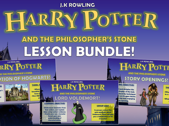 Harry Potter and the Philosopher's Stone Lesson Bundle!