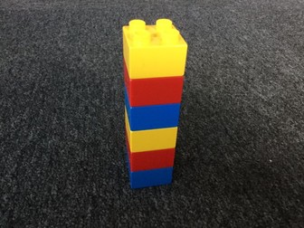Duplo Tower. Lego-Based Therapy.