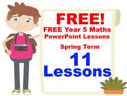 free year 5 maths powerpoint lessons pack 11 lessons spring term