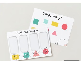 Sort the Shapes - Cut & Stick