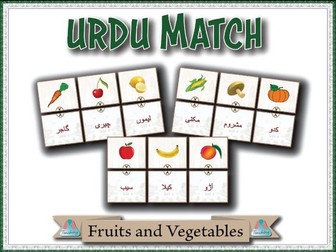 Urdu Match - Fruits and Vegetables