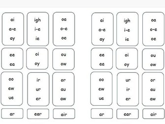 Phonics Sound Mats – Reception, Year 1 & Year 2 | Grouped Sounds for Writing (2 per A4)