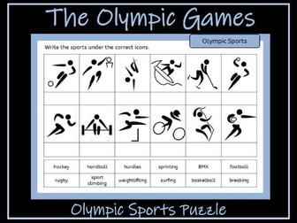 Summer Olympics - Sports Puzzle
