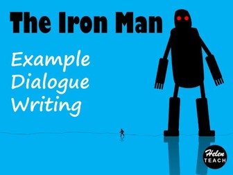 The Iron Man Dialogue Writing Example Text, Feature Identification & Answers