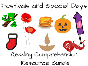 Festivals and Special Days Reading Comprehension Bundle