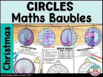 Christmas Maths Circles Activities KS3 Geometry